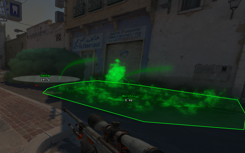 Visuals menu
